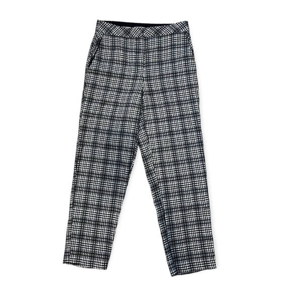 Topshop Women's Black and Grey Trousers Size 6 - Picture 1 of 6